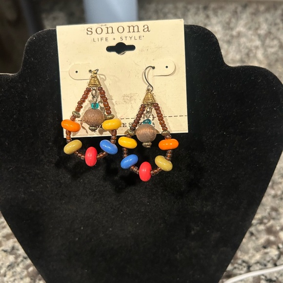 Jewelry - Sonoma Colorful Bead Dangle Earrings - Multicolor
